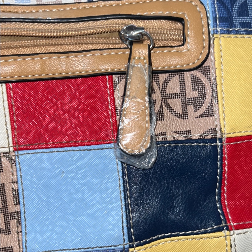 Giani Bernini Patchwork Multicolor Tote Bag - image 6